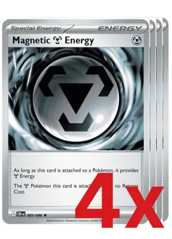 4x Magnetic M Energy 085/086 Pokemon TCG Playset ME04: Chaos Rising - Image 1