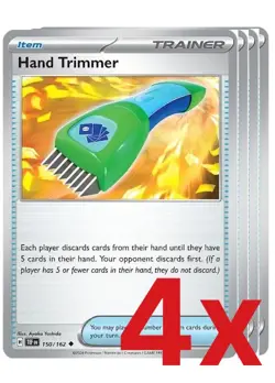 4x Hand Trimmer 150/162 Pokemon TCG Playset SV05: Temporal Forces - Image 1