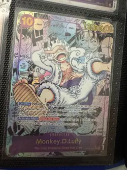 Monkey D Luffy Gear 5 Manga OP-05 Proxy Card - High Quality Texture - English - Image 1