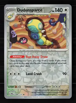 Dudunsparce 080/131 Reverse Holo Pokemon TCG SV: Prismatic Evolutions NM - Image 1