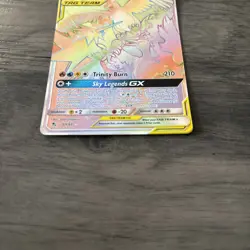 Rainbow Moltres Zapdos Articuno GX Secret Rare Pokemon 69/68 Tag Team Holo NM-M - Image 5