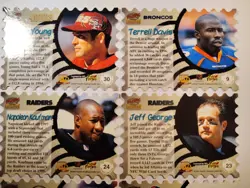 1997 Pacific Revolution Air Mail Die-Cuts Lot Of (8) Young Bledsoe Davis - Image 4