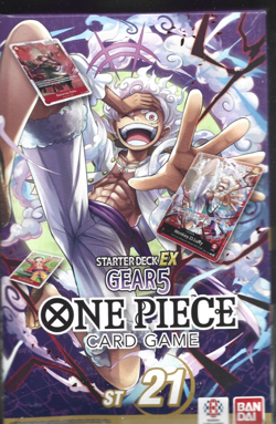 BANDAI ONE PIECE CARD GAME ST21 GEAR5 STARTER DECK EX EN - Image 1