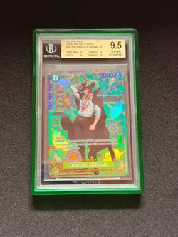 One Piece Card Game Dracule Mihawk OP12-030 BGS 9.5 Slab - Image 1