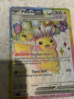 Pikachu EX 219/191 Ultra Rare Surging Sparks NEAR MINT Pokemon Card - Image 2
