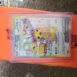 Pokemon TCG Pikachu EX Surging Sparks Ultra Rare Card 219/191 Scarlet & Violet - Image 1