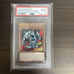 Yu Gi Oh Blue Eyes Toon Dragon PSA 10 Secret Rare SRL EN000 English Card - Image 1