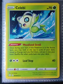Pokemon TCG Shining Fates - Celebi 003/072 - Rare English Card NON-Holo NM/LP - Image 1