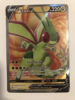 Flygon V 164/172 Brilliant Stars Full Art Ultra Rare Pokemon TCG Card NM/M - Image 1