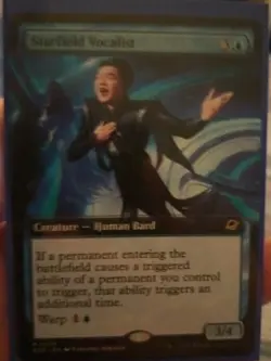 Starfield Vocalist Extended Art Rare MtG Card EOE 328 - Image 1