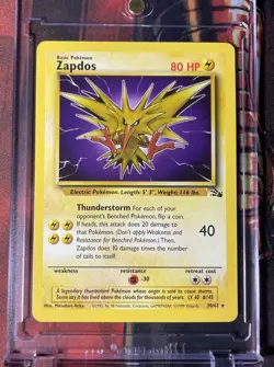 Zapdos 30/62 Fossil - Non Holo VTG Rare Pokemon Card 1999 Wizards - NM + - Image 1