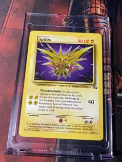 Zapdos 30/62 Fossil - Non Holo VTG Rare Pokemon Card 1999 Wizards - NM + - Image 3