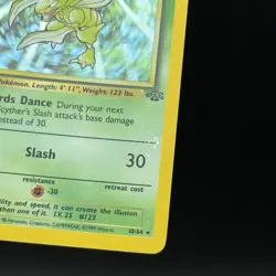 Pokemon Scyther TCG 1st Edition Holo Rare Card Jungle 10/64 - Damaged - Image 4