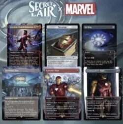 Wizards of the Coast Secret Lair x Marvel Iron Man 5-Card Lot MTG 2024 EN - Image 1