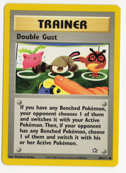 Double Gust 100/111 Neo Genesis TRAINER Pokemon Card - Image 1