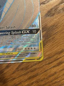 Magikarp & Wailord GX - 160/181 - Pokemon Team Up Sun & Moon Full Art Card NM - Image 3