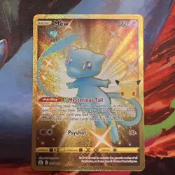 Pokemon Mew Celebrations Classic Collection 025/025 Holo Rare Full Art Card - Image 3