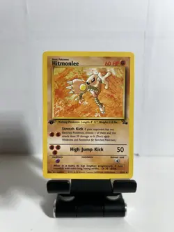 Hitmonlee Fossil First Edition 22/62 Non-Holo Card - Image 1