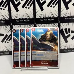 Yasopp OP09-013 (Rare) Emperors in the New World ONE PIECE Card Game English X4 - Image 1