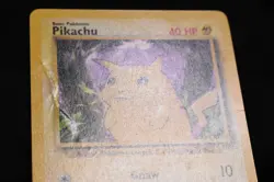 Pikachu 58/102 HP Base Set Regular Common Unlimited Pokemon TCG Card - Image 2