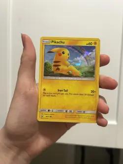 Pikachu - 28/73 - Pokemon Shining Legends Sun & Moon Cosmos Holo Rare Card LP - Image 1