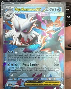Mega Abomasnow ex 036/132 Holo NM Pokemon Card ME01 Mega Evolution - Image 1