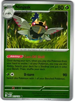 Ninjask [Reverse Holo] 17/132 Pokemon ME: Mega Evolution - Image 1