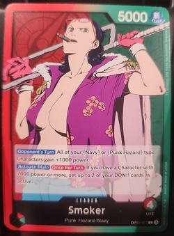 Smoker L OP10-001 Royal Blood One Piece Card Game CCG English - Image 1