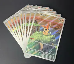 10 X Pokemon TCG Scarlet & Violet Victini Jumbo Black Star Promo Card SVP 208 NM - Image 1