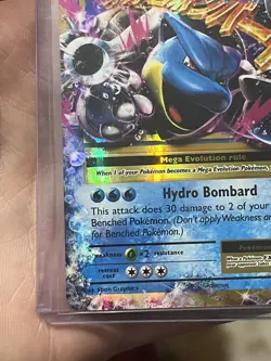 Pokemon TCG Mega M Blastoise EX Evolutions Holo Ultra Rare Card 22/108 - Image 1