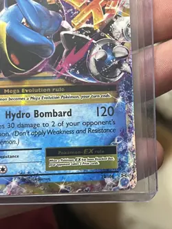 Pokemon TCG Mega M Blastoise EX Evolutions Holo Ultra Rare Card 22/108 - Image 3