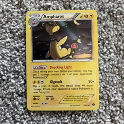 Pokemon TCG XY Steam Siege Ampharos 40/114 Regular, 140 HP Stage 2 - Image 1