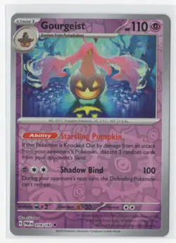 Pokemon Paradox Rift 078/182 Gourgeist Reverse Holo - Image 1