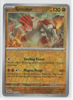 Pokemon Paradox Rift 093/182 Groudon Reverse Holo - Image 1