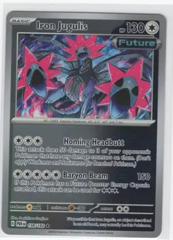 Pokemon Paradox Rift 158/182 Iron Jugulis Reverse Holo - Image 1