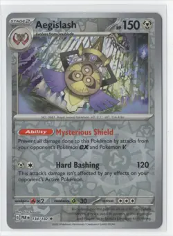 Pokemon Paradox Rift 134/182 Aegislash Reverse Holo - Image 1