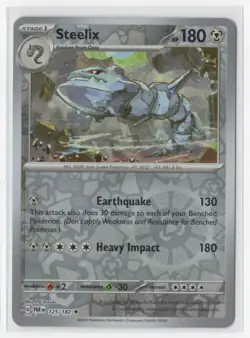 Pokemon Paradox Rift 125/182 Steelix Reverse Holo - Image 1