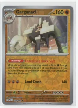 Pokemon Paradox Rift 104/182 Garganacl Reverse Holo - Image 1