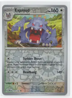 Pokemon Paradox Rift 150/182 Exploud Reverse Holo - Image 1