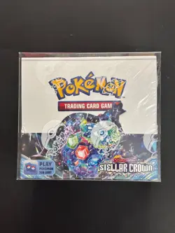 Pokemon 2024 Scarlet & Violet Stellar Crown Booster Box w/Plastic Protector New - Image 1