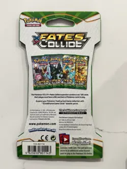 Pokemon TCG: 2016 XY Fates Collide Sleeved Booster Pack Zygarde New Sealed - Image 2