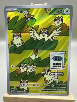Pokemon Pidgey Obsidian Flames Illustration Rare Holo #207/197 - Image 1