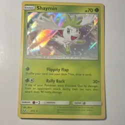 Shaymin 7/73 Holo Rare Shining Legends Pokemon TCG - Image 1
