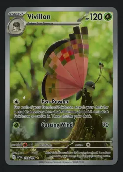 Vivillon 193/191 SV08: Surging Sparks Illustration Rare Pokemon TCG - Image 1