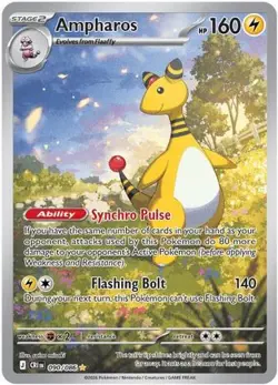 Pokemon - Ampharos 090/086 Chaos Rising - Holo Illustration Rare - NM - Image 4