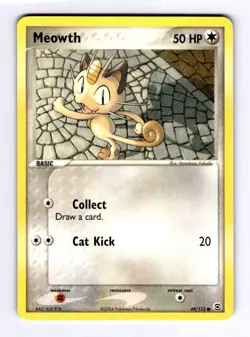 Meowth FireRed & LeafGreen #69 (2004) Common NM Pokemon - Image 1