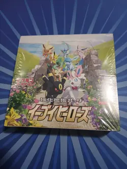 Eevee Heroes S6A (Evolving Skies) Japanese Booster Box Pokemon Sealed - Image 1
