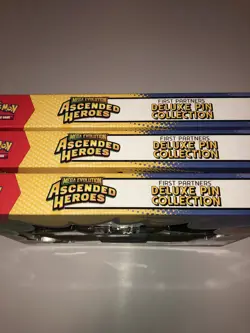 3 Ascended Heroes First Partners Deluxe Pin Collection Pokemon TCG Sealed Lot - Image 2