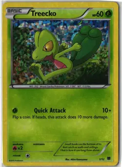 Treecko #001/012 Holo Promo McDonald's Promos 2015 DMG Pokemon TCG - Image 1