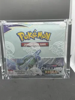 Pokemon TCG Chilling Reign booster box SEALED 36 Packs. With Acrylic Case. - Image 1